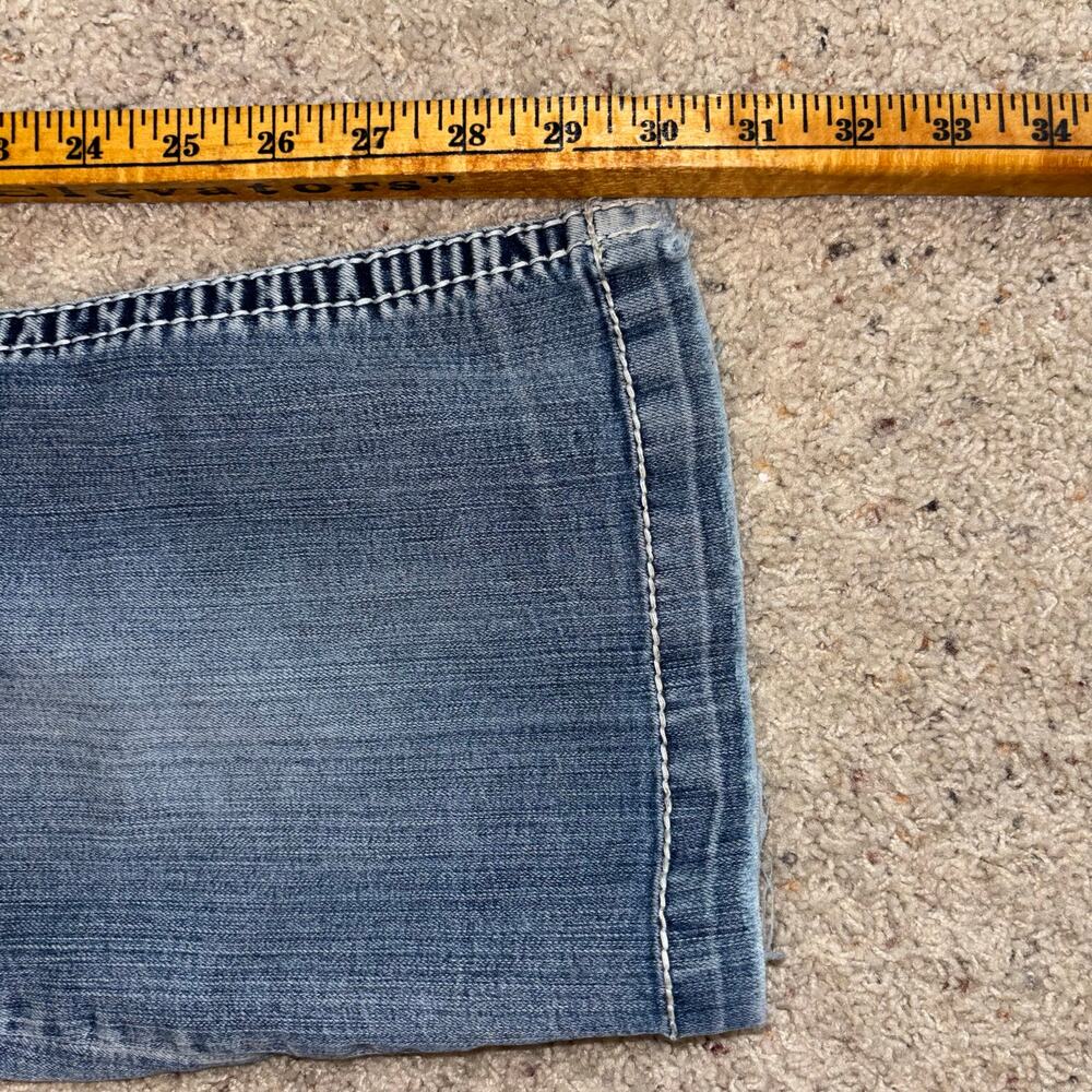 Silver Jeans Camden Rose Bell Bottom Womens 30x31 Medium Wash Low Rise Flare Y2K - Picture 4 of 8